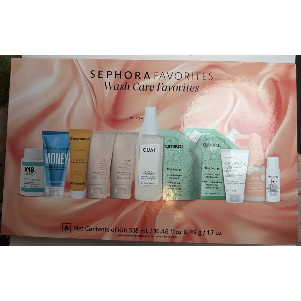 NEW Sephora Favorites Wash Care Favorites for Hair Care, Limited Edition 11 Pcs.
